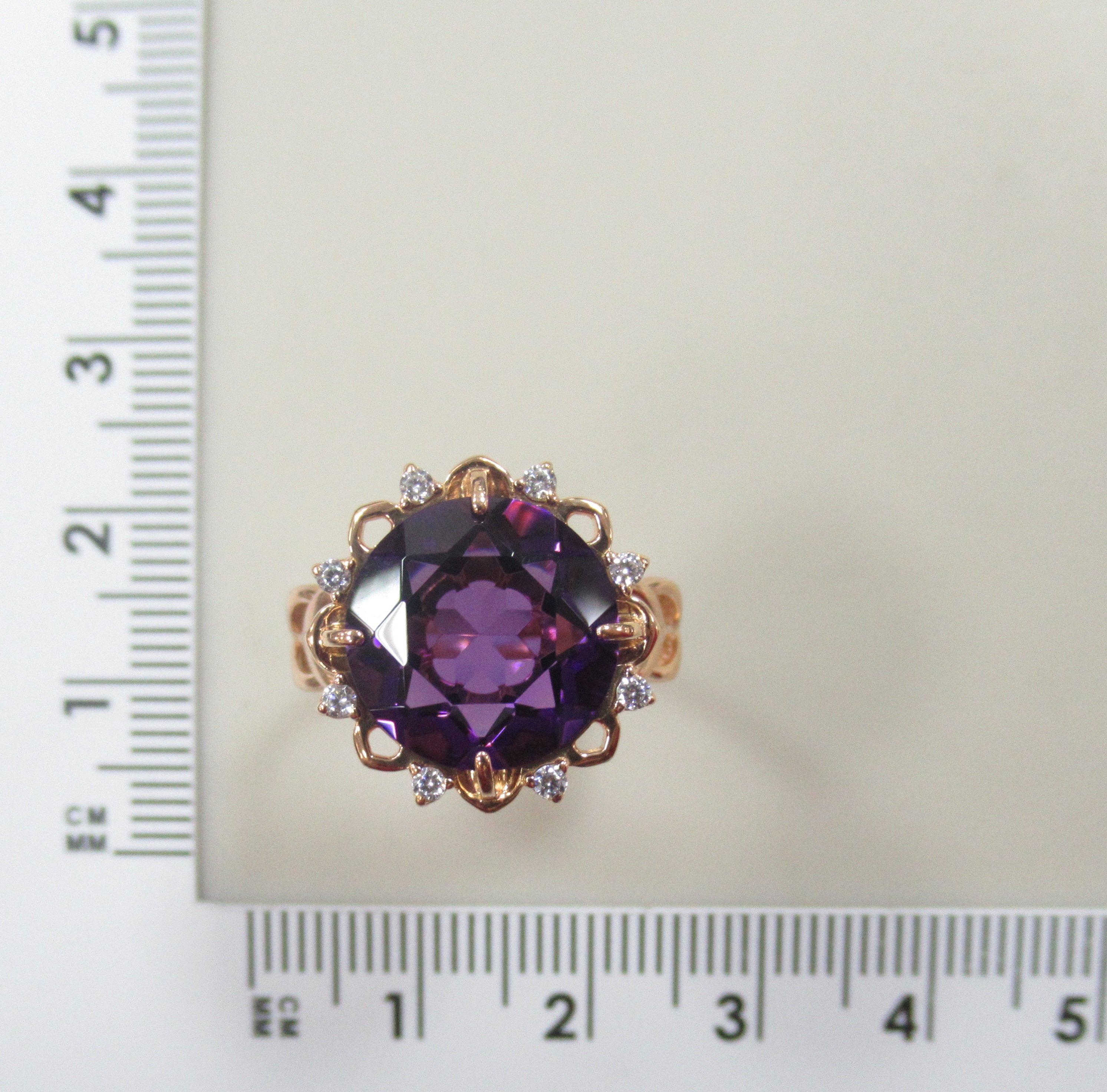 Серебряное кольцо с аметистом